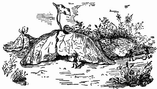 Fig. 37.—The Hospital Tent and MarquÃ©e of the Sanitary Corps.