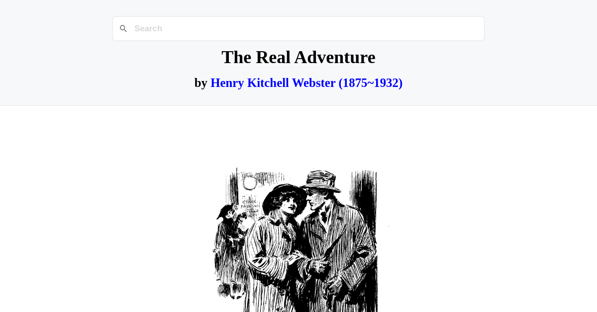 Kitbhel The Real Adventure by Henry Kitchell Webster (1875~1932)