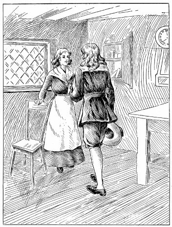 Image unavailable: Now it was all too late; the golden moment had vanished!
Silent he stood there abashed, and gave her the flowers for an answer.

