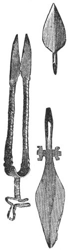 SCISSORS AND
ARROW-HEADS OF IRON.