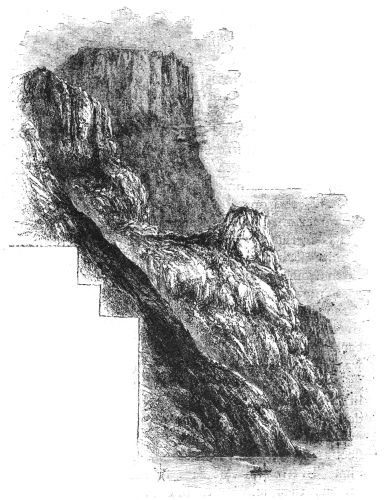 HORNELEN; A CLIFF ON THE ISLAND BREMANGERLAND
AT THE MOUTH OF THE NORDFJORD.