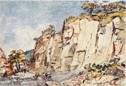 THE ANCIENT QUARRIES ON MOUNT PENTELIKON

Of extraordinary interest as the material source of the finest
architecture and sculpture of Ancient Greece.