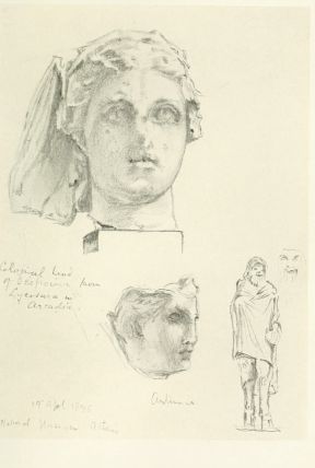 This illustration is from the colossal head of Despoina
from Lykósoura in Arcadia, now in the Central Museum, Athens.

The small figure is a Pan, also in the Museum.