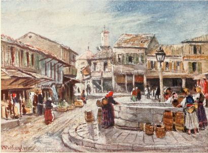 KALAMATA, ON THE GULF OF MESSENE A well in the
market-place.