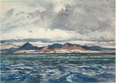 OFF CAPE MATAPAN, SOUTHERN GREECE

Sketch from the Messageries steamer Nerthe.