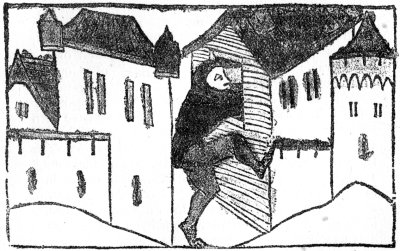 the knight eurialus getting secretly into his lady-love's
chamber, 1477.