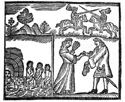 "how the two princesses pamela and her sister philoclea
went to bath themselves ... and what after hapned."