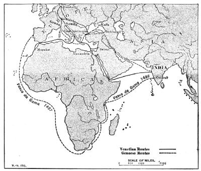 ROUTES TO INDIA—THE TURK CHANGES THE COMMERCE OF THE WORLD