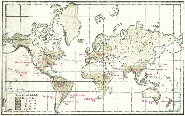 MEAN ANNUAL RAINFALL