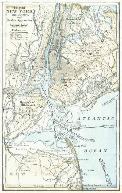CITY OF NEW YORK AND VICINITY, WITH HARBOR
APPROACHES