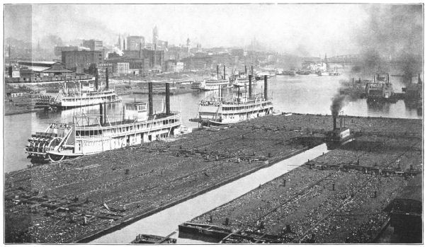THE COMMERCE OF THE OHIO—TOWING COAL TO THE STEEL
MILLS, PITTSBURG