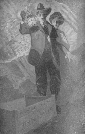 "The tunnel is closed," she whispered.... "That means we
have just forty-five minutes to live.... Let us not lie to one another."