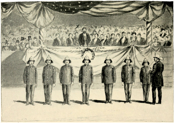 PRESENTING THE MEDALS. Page 322.