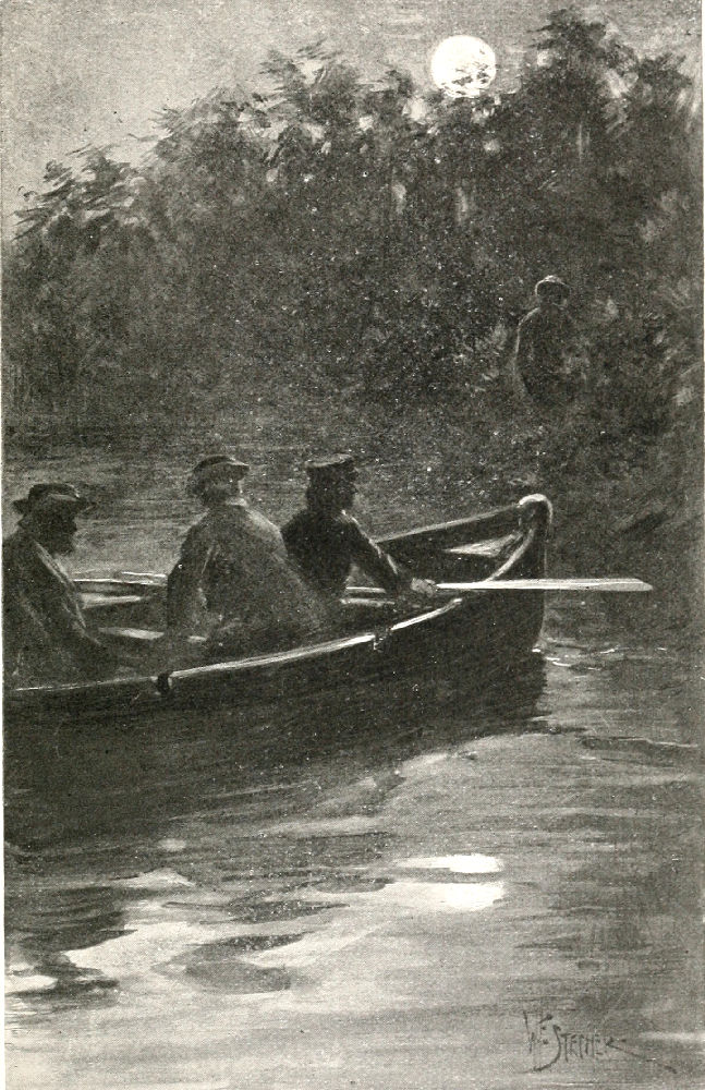 HE STEPPED ASHORE, AND AN INSTANT LATER WAS LOST TO
VIEW.