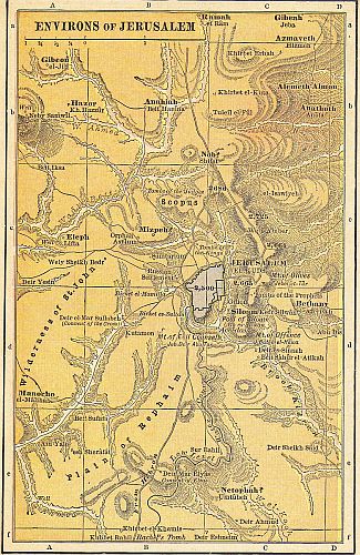 MAP 12 ENVIRONS OF JERUSALEM