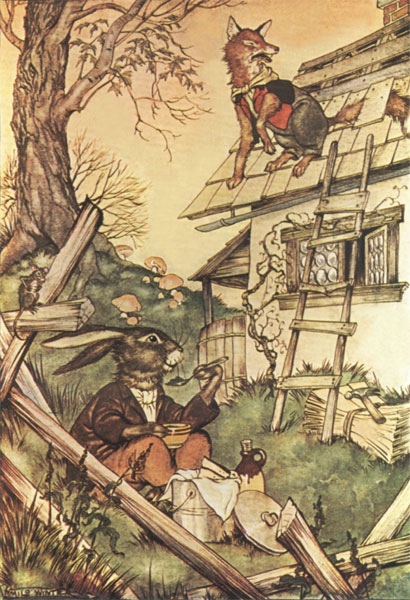 "'I DUNNER W'EN I BIN SO SORRY 'BOUT ANYTHING, EZ I IS
'BOUT BRER FOX NICE LONG TAIL'"