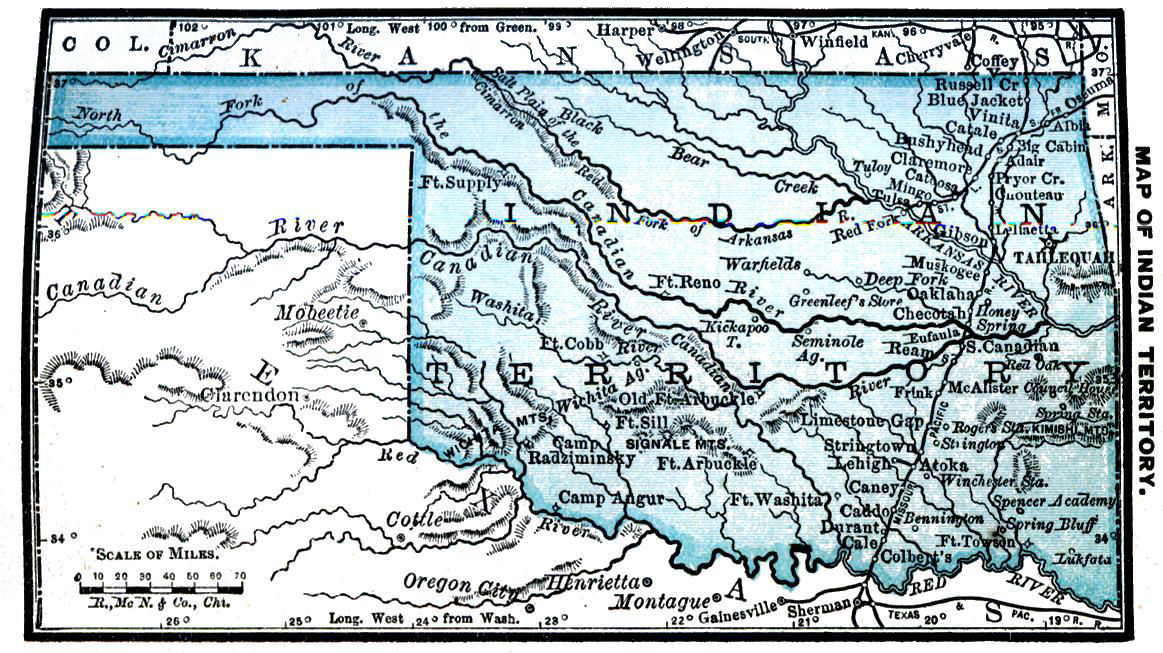 Map of Indian Territory