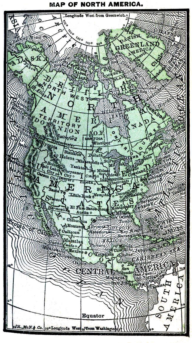 Map of North America