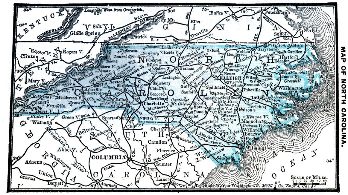 Map of North Carolina