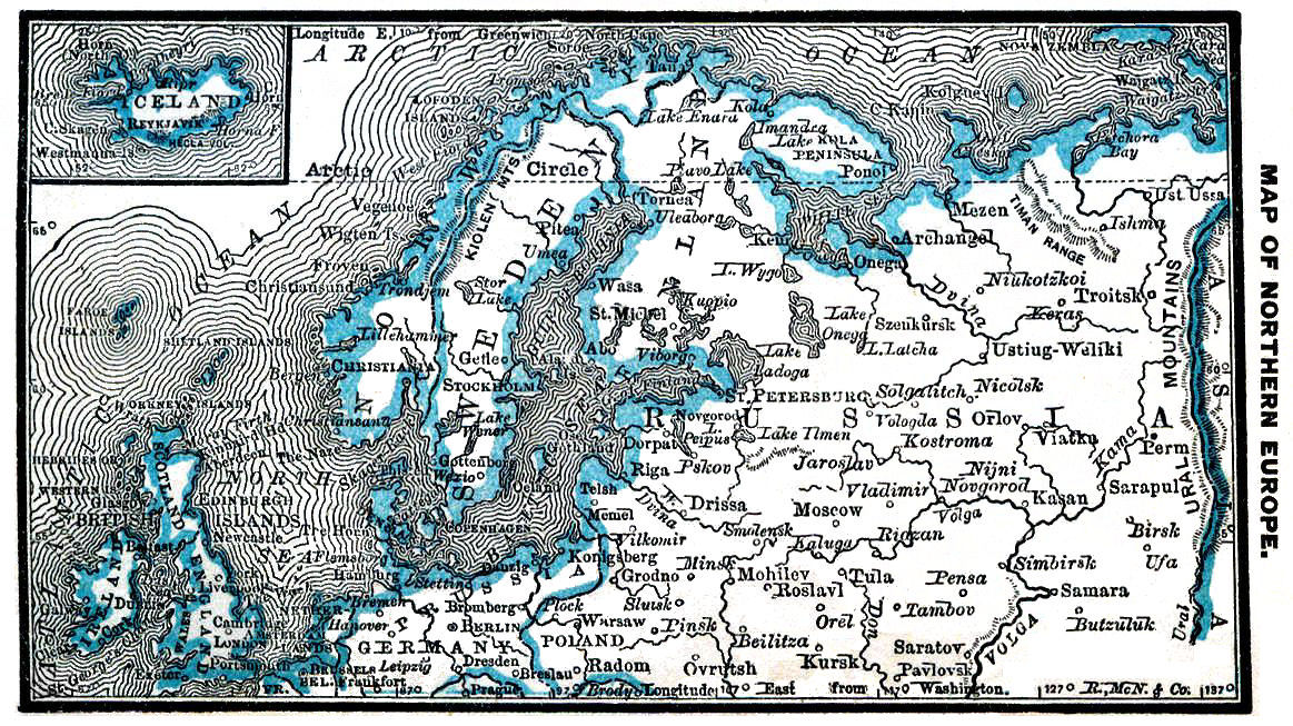 Map of Northern Europe