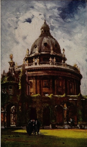 THE RADCLIFFE LIBRARY, OR CAMERA BODLEIANA, FROM ALL SOULS’ COLLEGE

This dome may compare with some of the finest in Europe.