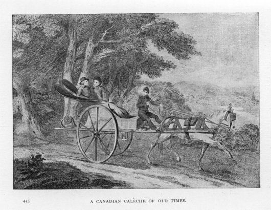 A Canadian calÃ¨che of old times.