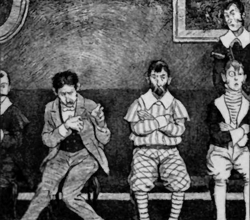 "THREE VILLANOUS-LOOKING BODIES, AND A FOURTH, WHICH
DAWSON RECOGNIZED AS HIS OWN"