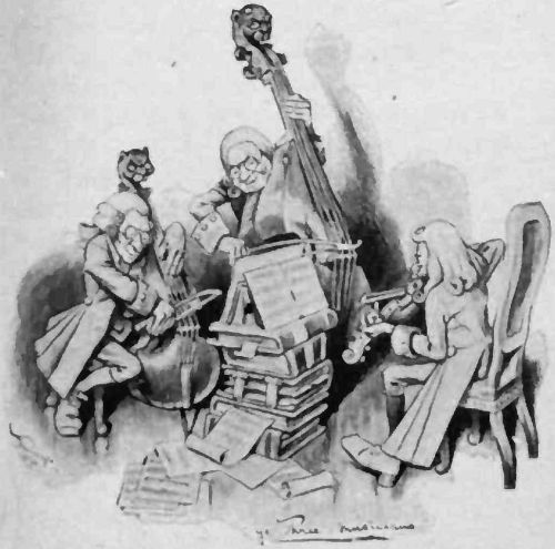 "THE THREE FIDDLED WITH ALL THEIR STRENGTH"