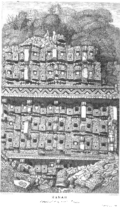 Portion of a richly-sculptured FaÃ§ade