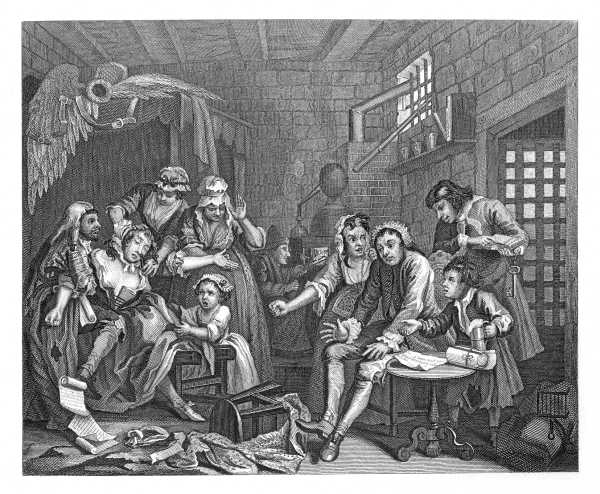 THE RAKE'S PROGRESS.

PLATE 7.

PRISON SCENE.