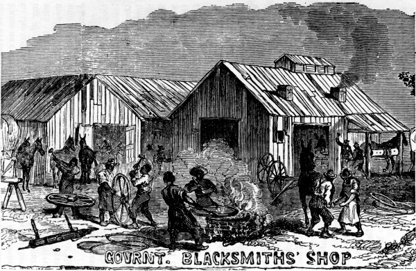 GOVRNT. BLACKSMITHS' SHOP