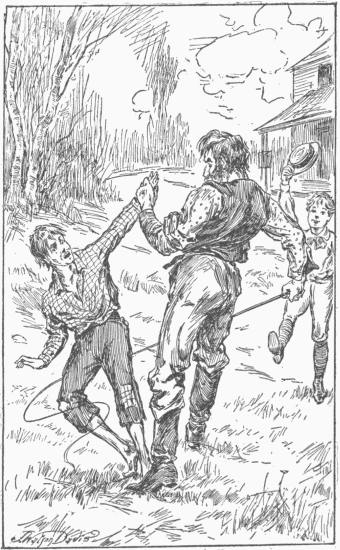 "Nahum brought the whip down with a swish on Philip's
legs."—Page 285.

Mark Mason's Victory.