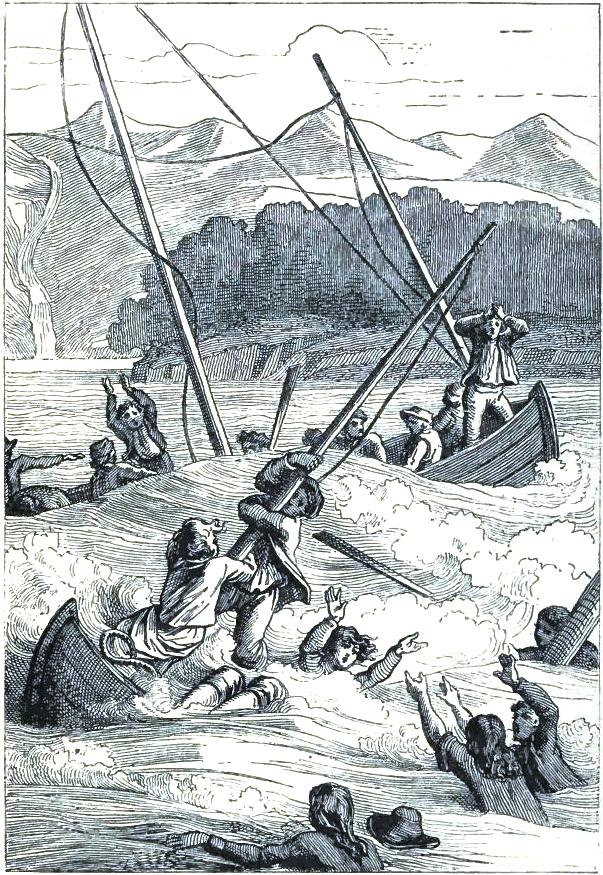 Shipwreck of French boats outside the Port des FranÃ§ais