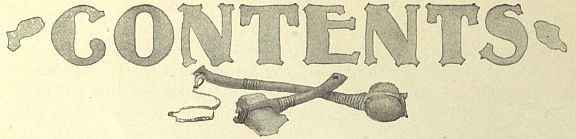 CONTENTS with crossed hammers underneath