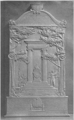 Copyright, De W.C. Ward.
Plate 23.—Saint-Gaudens. "Plaquette Commemorating Cornish Masque."