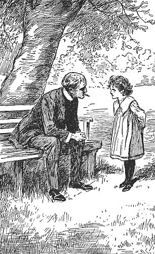 “A perfect person could not tell a lie, could she?”
asked Sibyl.—Page 123. Daddy’s Girl.