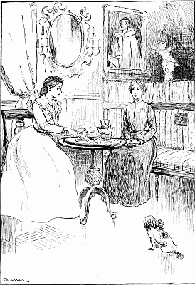 "MARGARET DID THE HONORS, STILL FEELING VERY SHY."