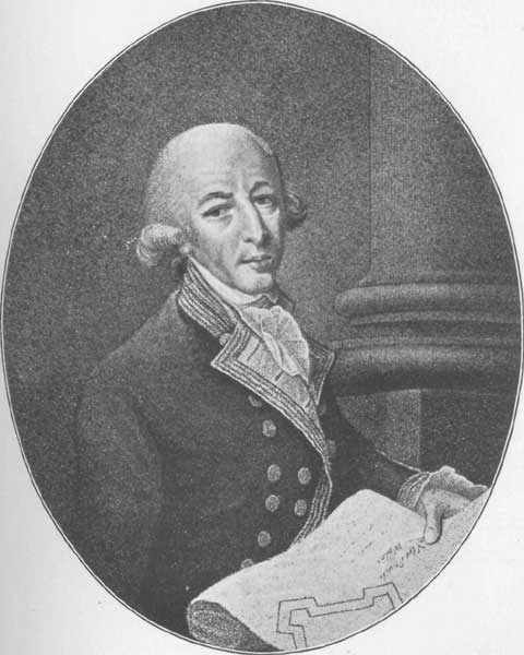 CAPTAIN ARTHUR PHILLIP. From an engraving after a portrait
by F. Wheatly, prefixed to "The Voyage of Governor Phillip to Botany Bay"
[London, 1789]. To face p. 78.