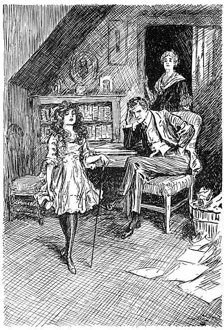 She assumed a slightly careless air and looked airily at
imaginary objects