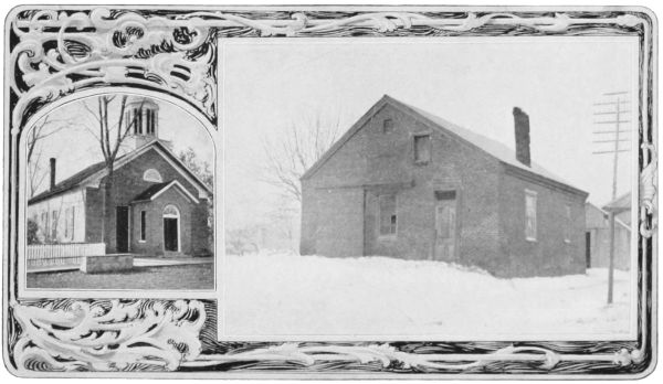 U. B. CHURCH, LISBON Built 1855  FIRST U. B. CHURCH WEST OF MISSISSIPPI RIVER Built and Presented to
Members at Lisbon in 1850 by Rev. Christian Hershey