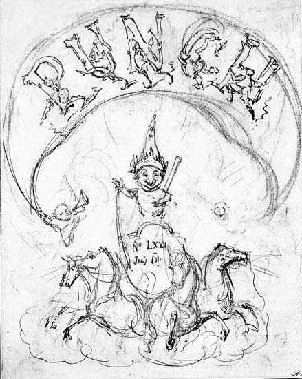 PROPOSED WRAPPER FOR THIRD VOLUME. SKETCH BY H. G. HINE.
NOT ADOPTED.