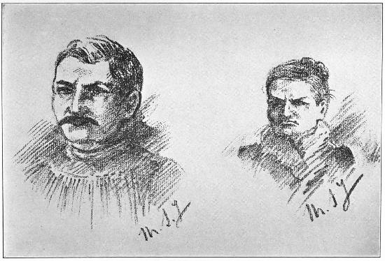 ALEXANDRE WOLFF AND HIS MOTHER, MARIETTE WOLFF
Sketches by Mme. Steinheil