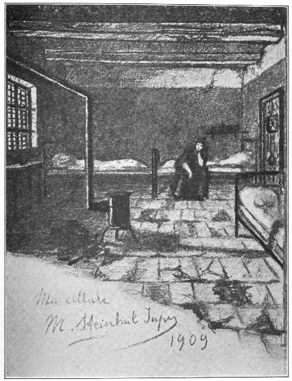 MY CELL

(Juliette, my fellow-prisoner, seated on her bed)

A sketch by Mme. Steinheil