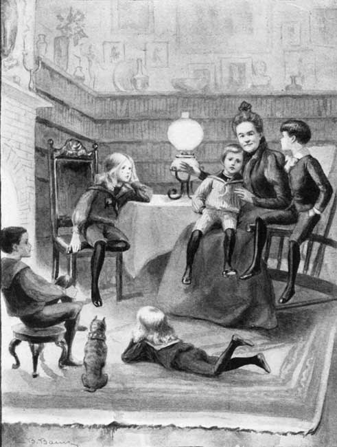 The Story Telling.

"'I like, best of all, to hear about what happened when Grandmamma was
new,' said Fritz."—See page 7.