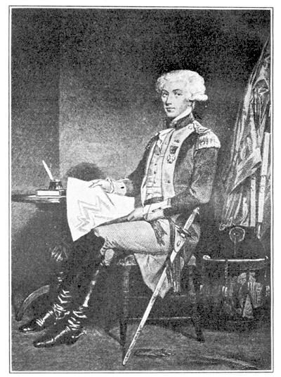 Portait of Lafayette.
From an authentic portrait.
This shows Lafayette as a youthful general.