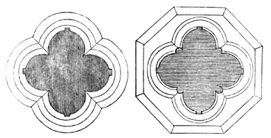 Section of Piers from Grendon Church, Warwickshire,
and Austrey Church, Warwickshire.
