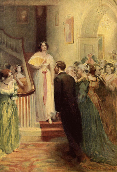 NOW BETTY KNEW EXACTLY HOW TO DESCEND THE STAIRS INTO THE
DANCING HALL