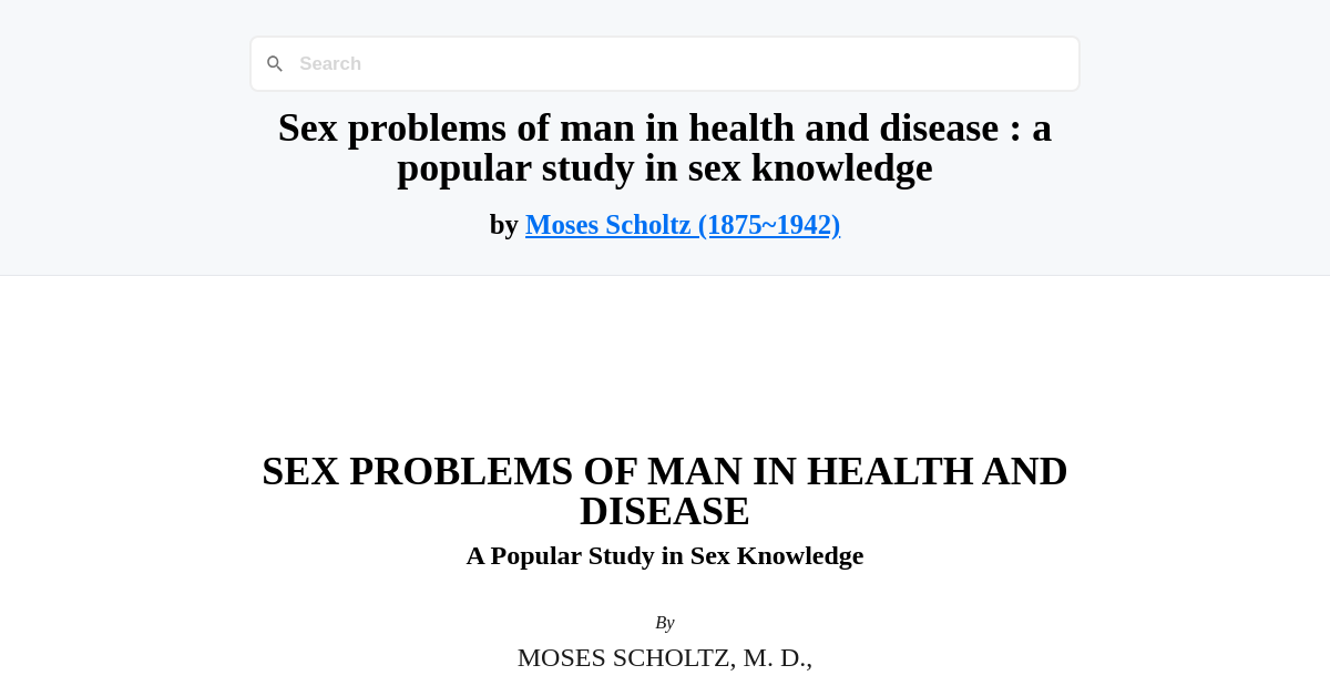 Sex problems of man in health and disease : a popular study in sex ...