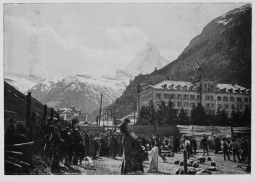 A moment after the balloon started.

To face page 298.