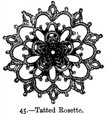 Tatted Rosette.